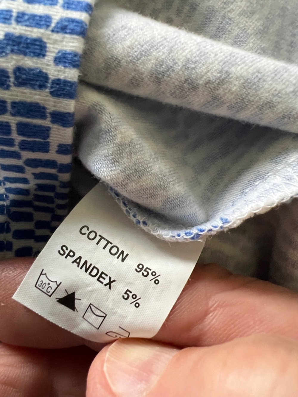 Jim Thompson Blue & White Short-Sleeve Patterned Tee - Picture 5 of 5
